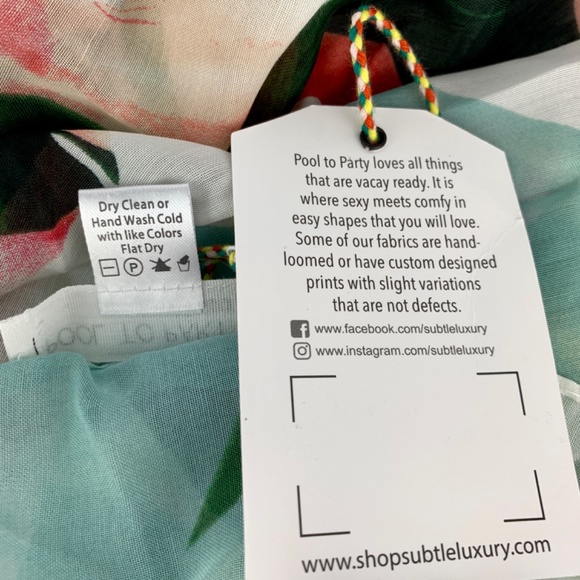 Subtle Luxury Birds of Paradise Pareo Sarong Scarf - Picture 4 of 6